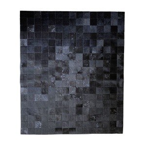 tapis noir cuir acidé